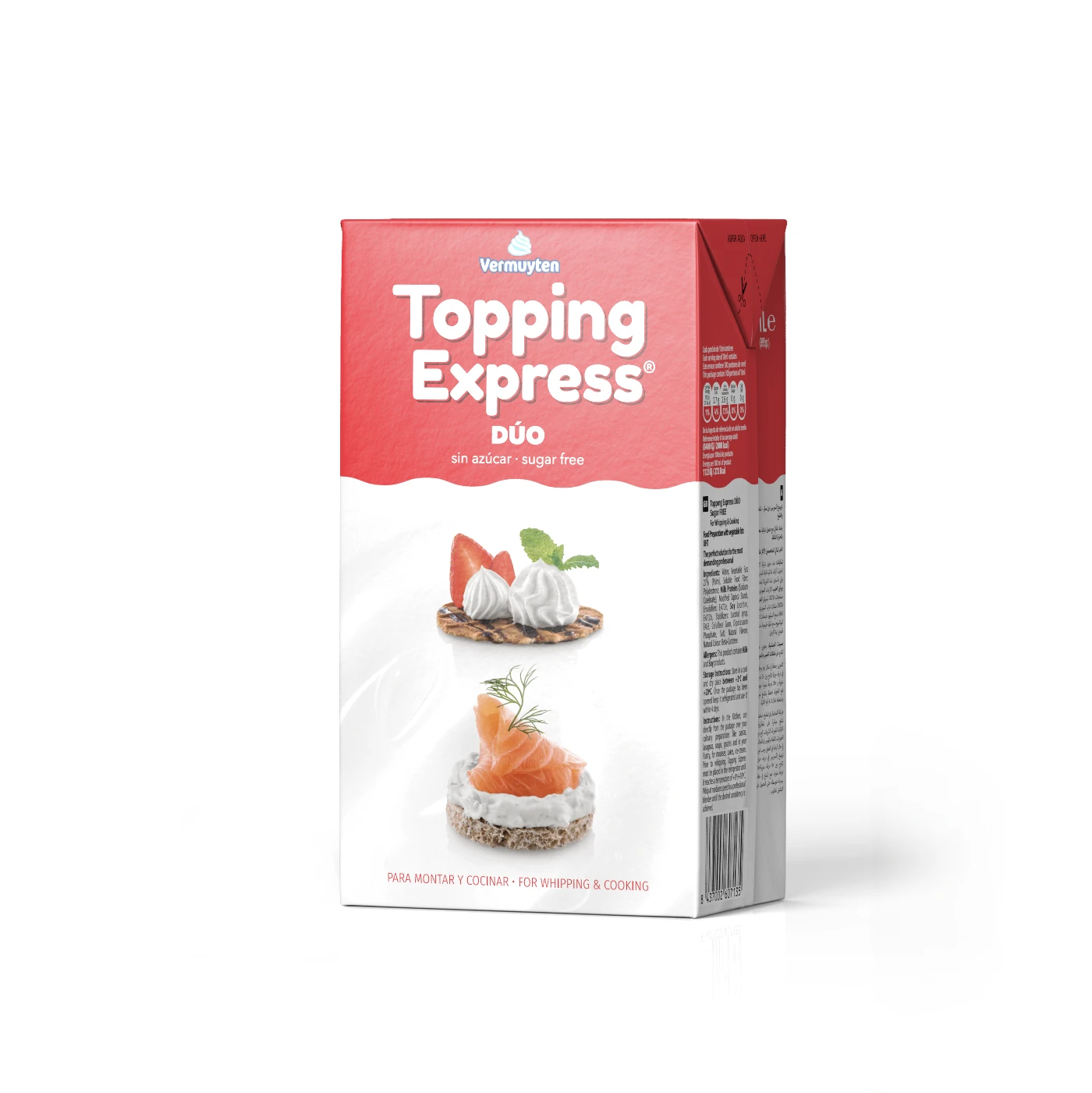 Imagen del envase Topping Express Dúo sin Azúcar