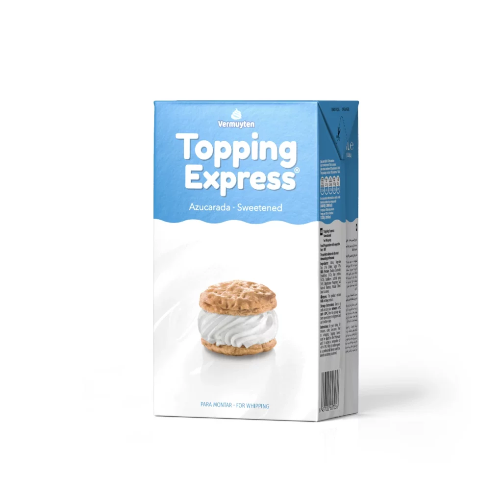 Imagen del envase Topping Express azucarada
