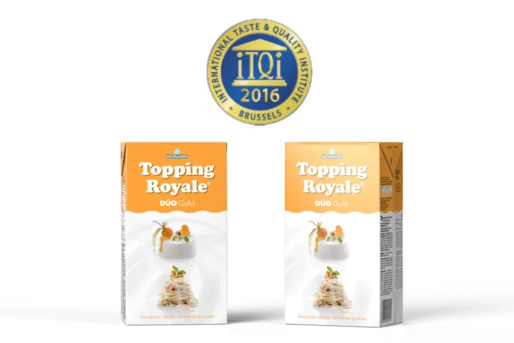 Topping Royale Dúo gold. Premio International Taste & Quality Institute 2016. Un litro